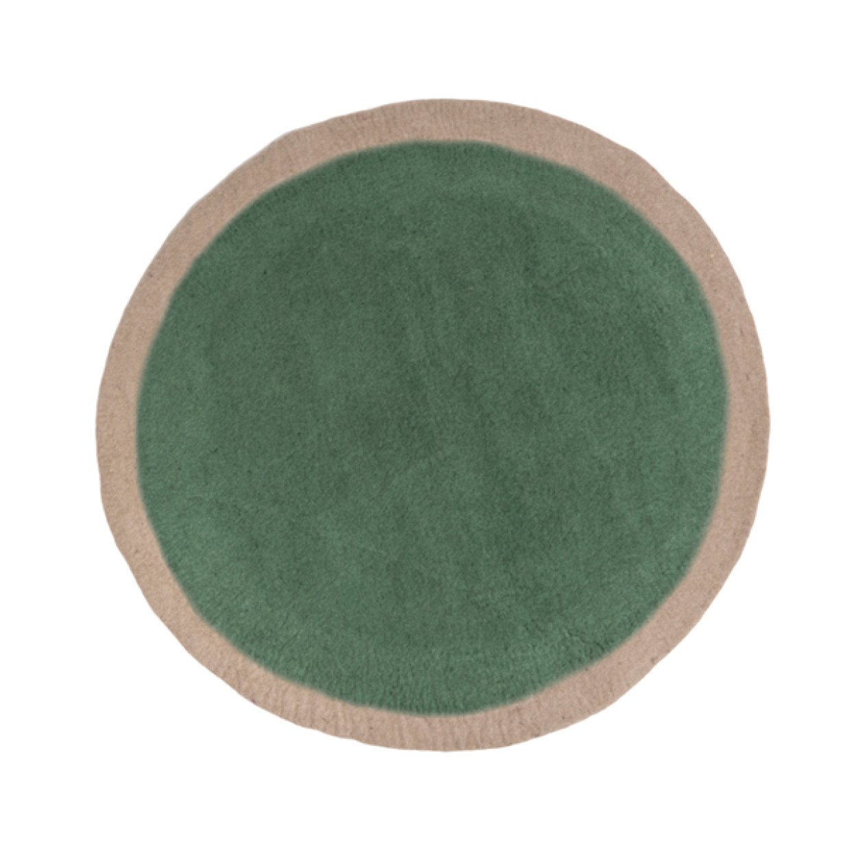 Tapis Lumbini 120 cm - cumulus/granit vert